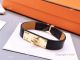 Best Copy Hermes Orange Calf Leather Bracelet & Gold Clip (5)_th.jpg